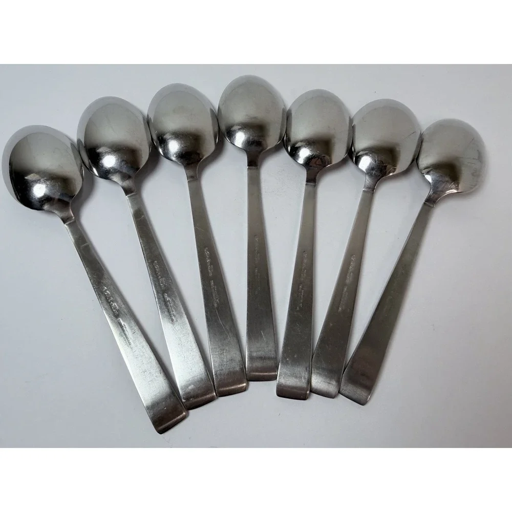 Sola CORA Holland Stainless Flatware -- Set of 5 Oval Soup Spoons